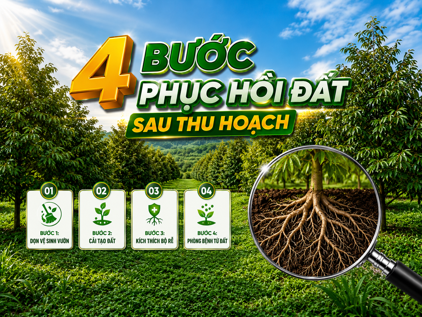 Phục Hồi đất Sau Thu Hoạch
